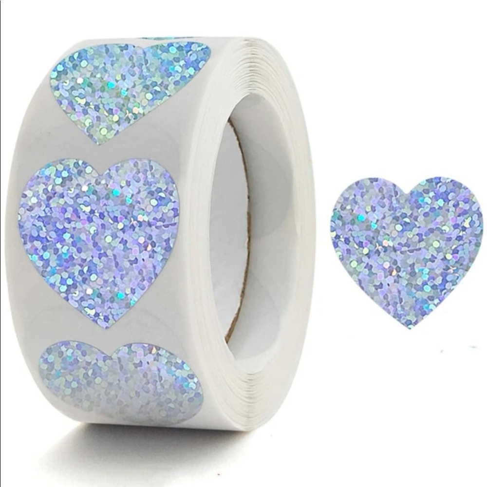 Reflective Heart Stickers